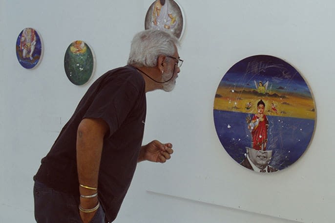 GEDSC DIGITAL CAMERA 100 years of Cinema, Abul Kalam Azad's group show at France 1995